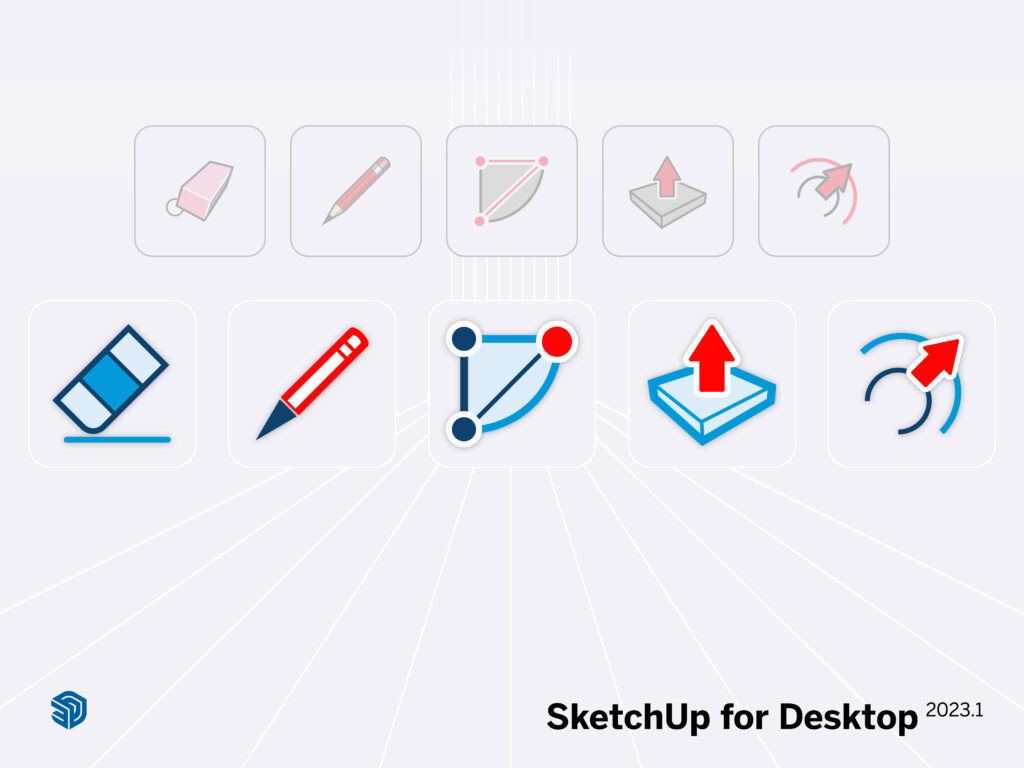 SketchUp voor Desktop iconen