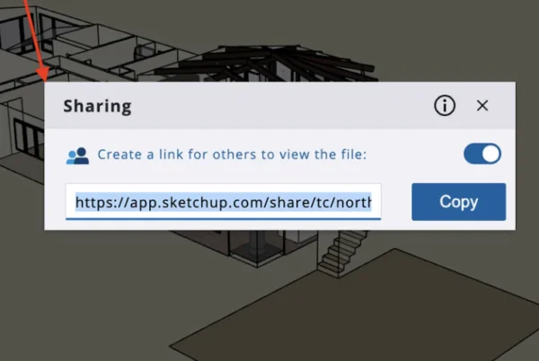 Deel je tekening met link sharing in SketchUp