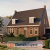 Enscape voorbeeld huis tuin